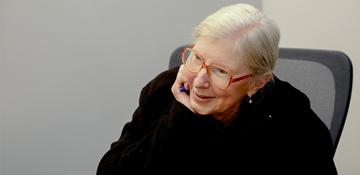 Photo of woman in glasses smiling